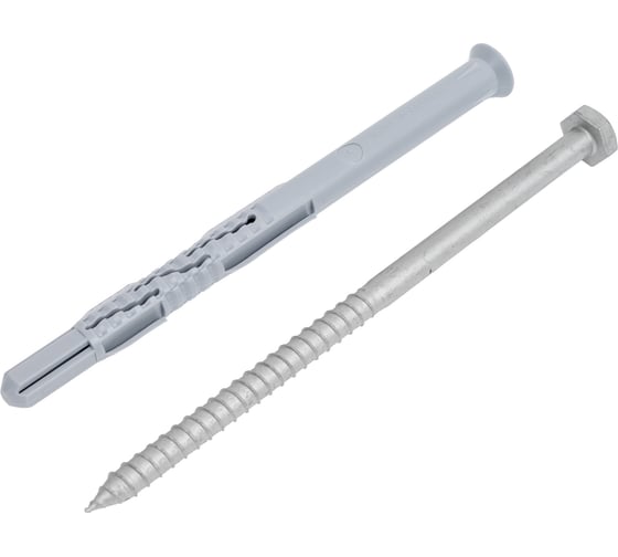 Изображение товара Фасадный дюбель ЗУБР ФД-П 10x140 мм, нейлон/цинк, 50 шт 301475-140