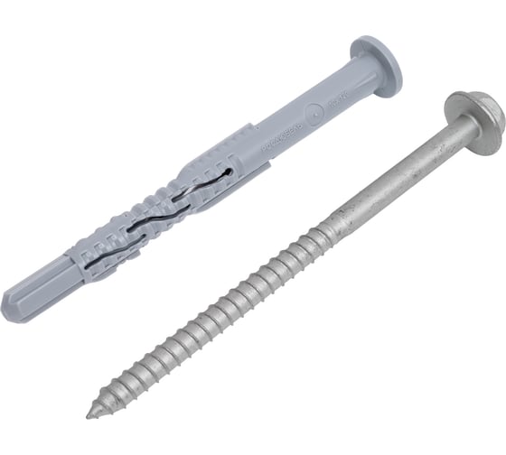 Изображение товара Фасадный дюбель ЗУБР ФД-Ц 10x120 мм, нейлон/цинк, 50 шт 301455-120