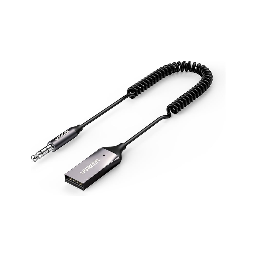 Изображение товара Адаптер Bluetooth 5.0 UGREEN CM309 автомобильноый с микрофоном и AUX