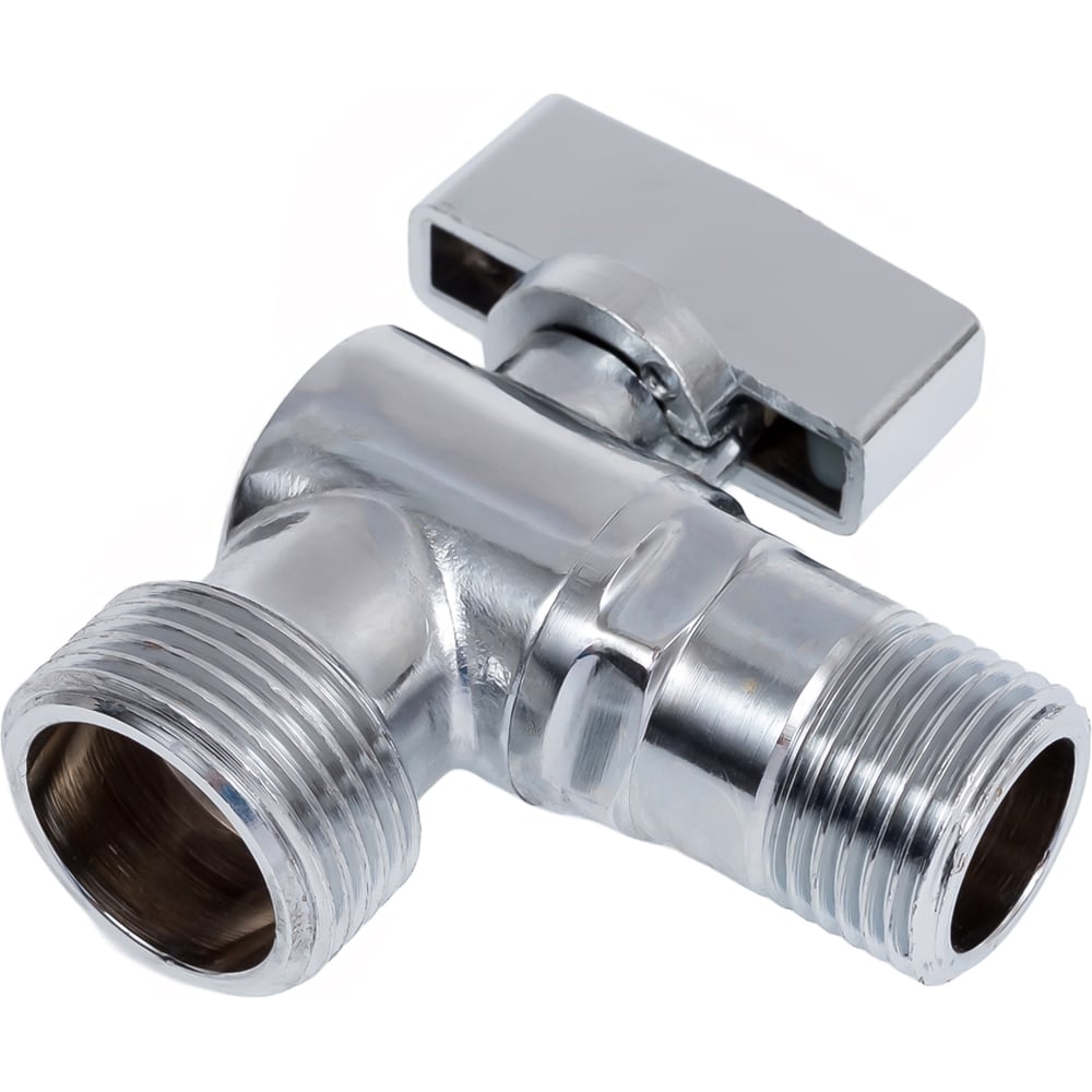 Изображение товара Кран шаровый угловой для воды 1/2x3/4 дюйма ООО ПКФ Сварком RR 261