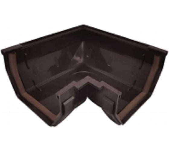 Изображение товара Угол желоба универсальный IMPLAST с уплотнителем 90 гр./110 мм U110/67, коричневый UAB