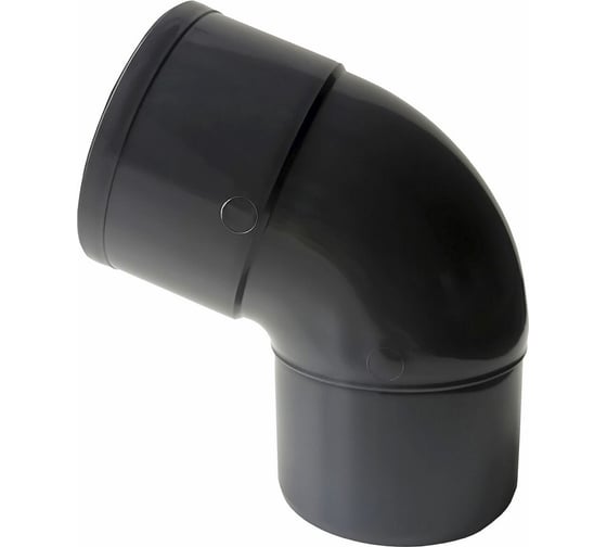 Изображение товара Отвод колено соединение водосточной трубы IMPLAST 67гр./80 мм G130/80, серый 16015