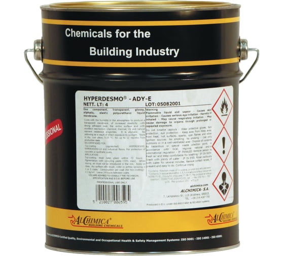 Изображение товара Однокомпонентное полиуретановое защитное покрытие ГИПЕРДЕСМО AD-Y-E 4 л 104АДУЕ