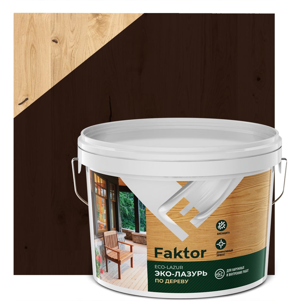 Изображение товара Эко-лазурь ЯРОСЛАВСКИЕ КРАСКИ FAKTOR палисандр 2,7 кг для дерева