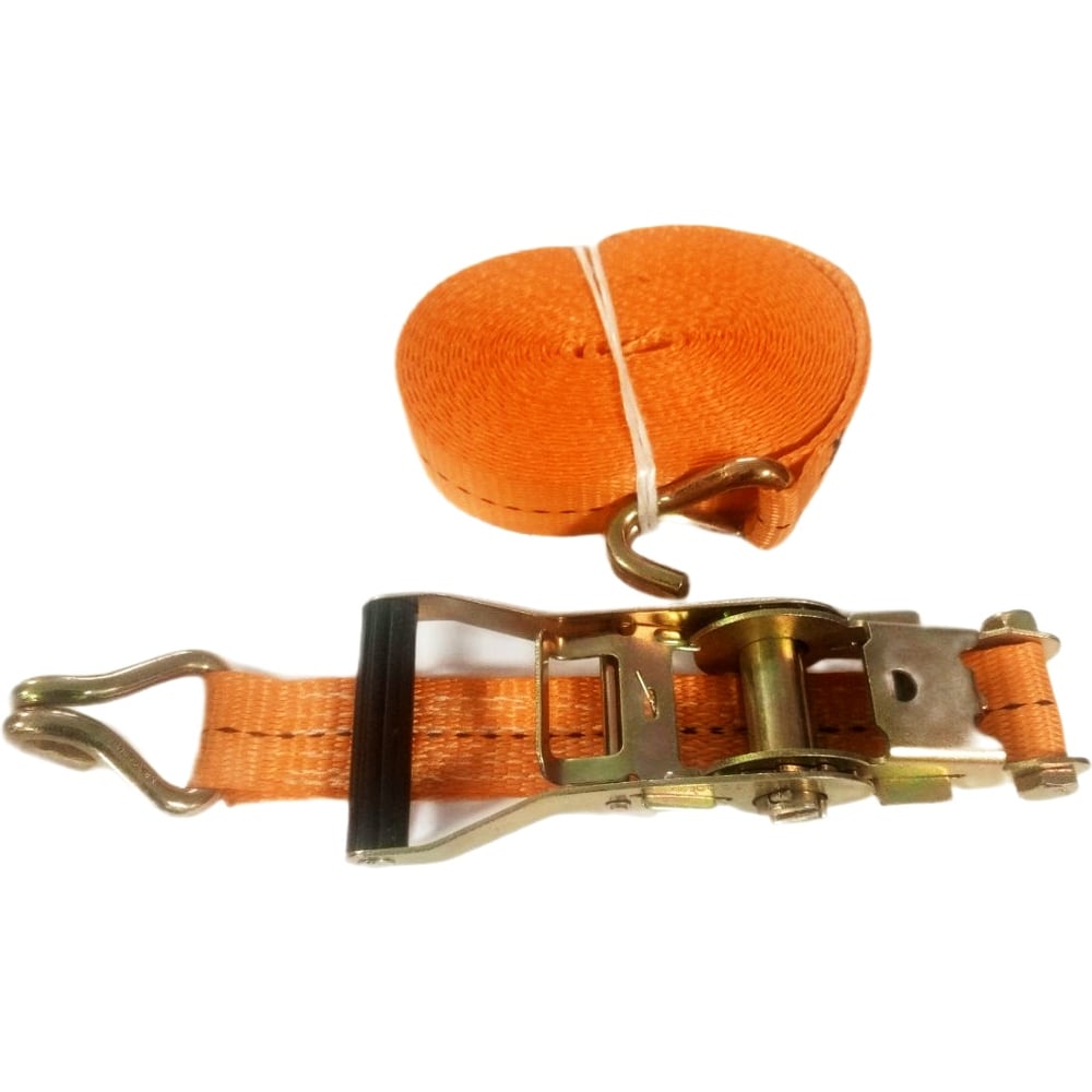 Изображение товара Стяжной ремень 4 м, 2. 5 т, оранжевый, полупрофессиональный ООО "Грузовые стропы"