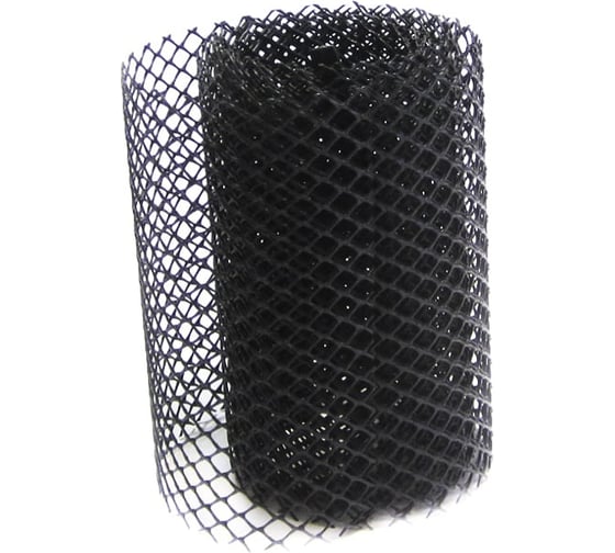 Изображение товара Сетка для защиты желоба от листьев IMPLAST 2,0*0,15м, черный 14038