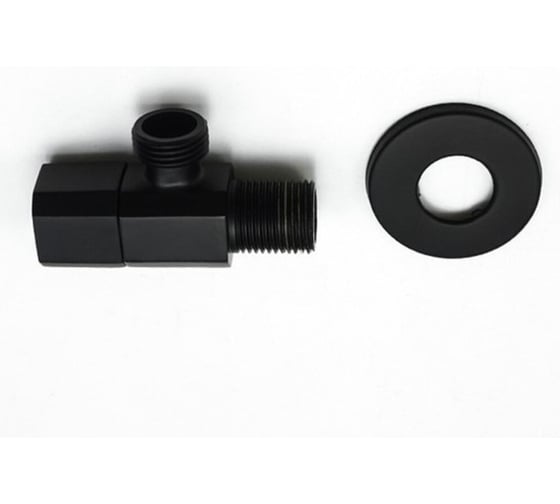 Изображение товара Кран ООО ПКФ Сварком 1/2x1/2 угловой, черный (H02535) (1 шт) s061306