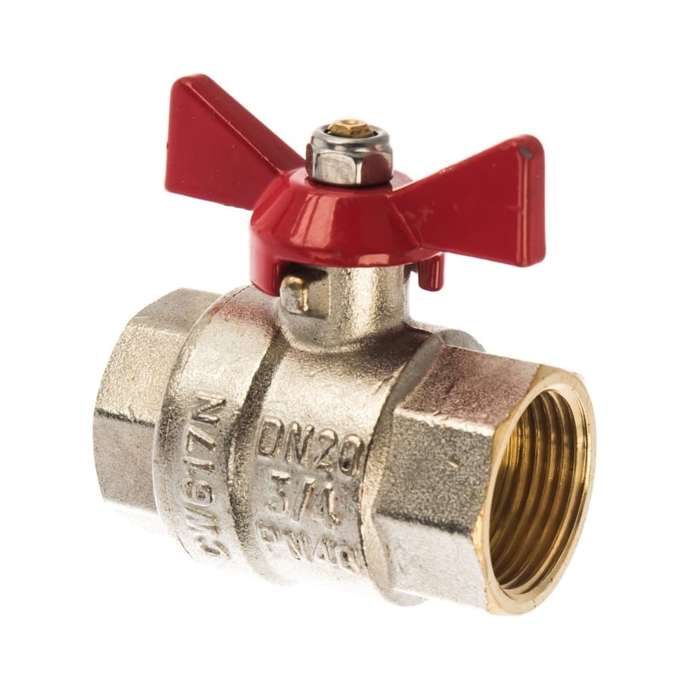 Изображение товара Кран шаровый диаметром 25 мм ООО ПКФ Сварком VT.217 бытовой полнопроходной латунь