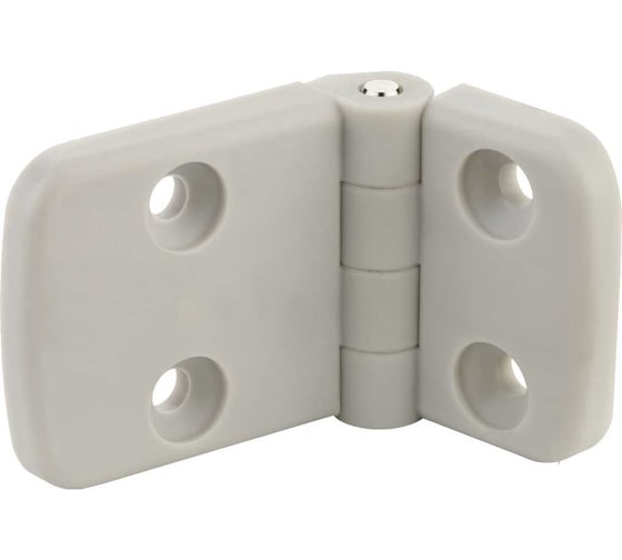 Изображение товара Комплект петля накладная универсальная АЛТЕРВИА серая Арт. A00070.2301820 (упаковка 4 штуки) A00070.2301820.4