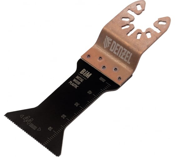 Изображение товара Насадка режущая по металлу и дереву для МФИ (44х1.4 мм; Т-образная; BiM; мелкий зуб) Denzel 782307