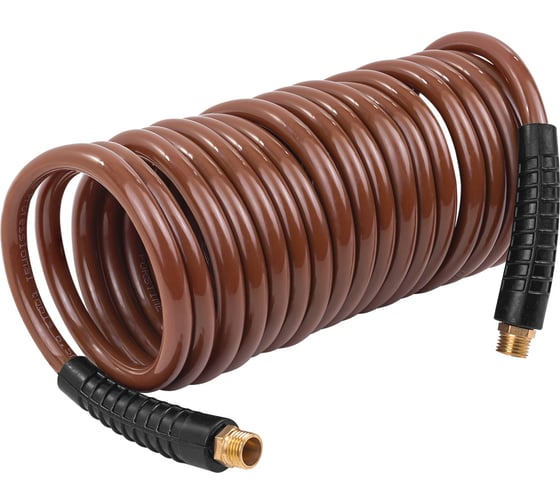 Изображение товара Шланг витой полиуретановый FORSTIME 6.5мм х 10мм х 5м с резьбовыми наконечниками 1/4 FT-AHC-48A(64618)