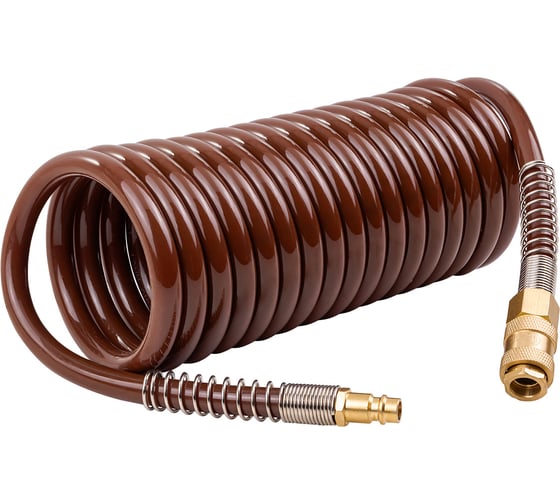 Изображение товара Шланг витой полиуретановый FORSTIME 8мм х 12мм х 5м с быстроразъемами FT-1208-5M(64614)