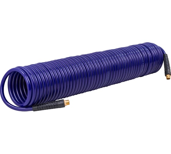 Изображение товара Шланг витой полиуретановый YATAFORCE 6.5мм х 10мм х 15м с резьбовыми наконечниками 1/4 YF-AHC-48C(64628)