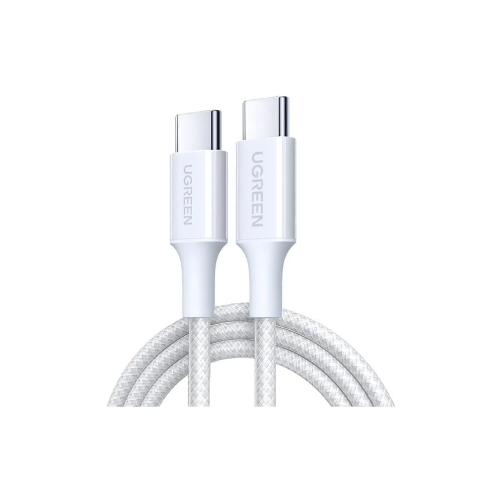 Изображение товара Кабель UGREEN L502 USB-C to USB-C PD Быстрая зарядка 1м белый