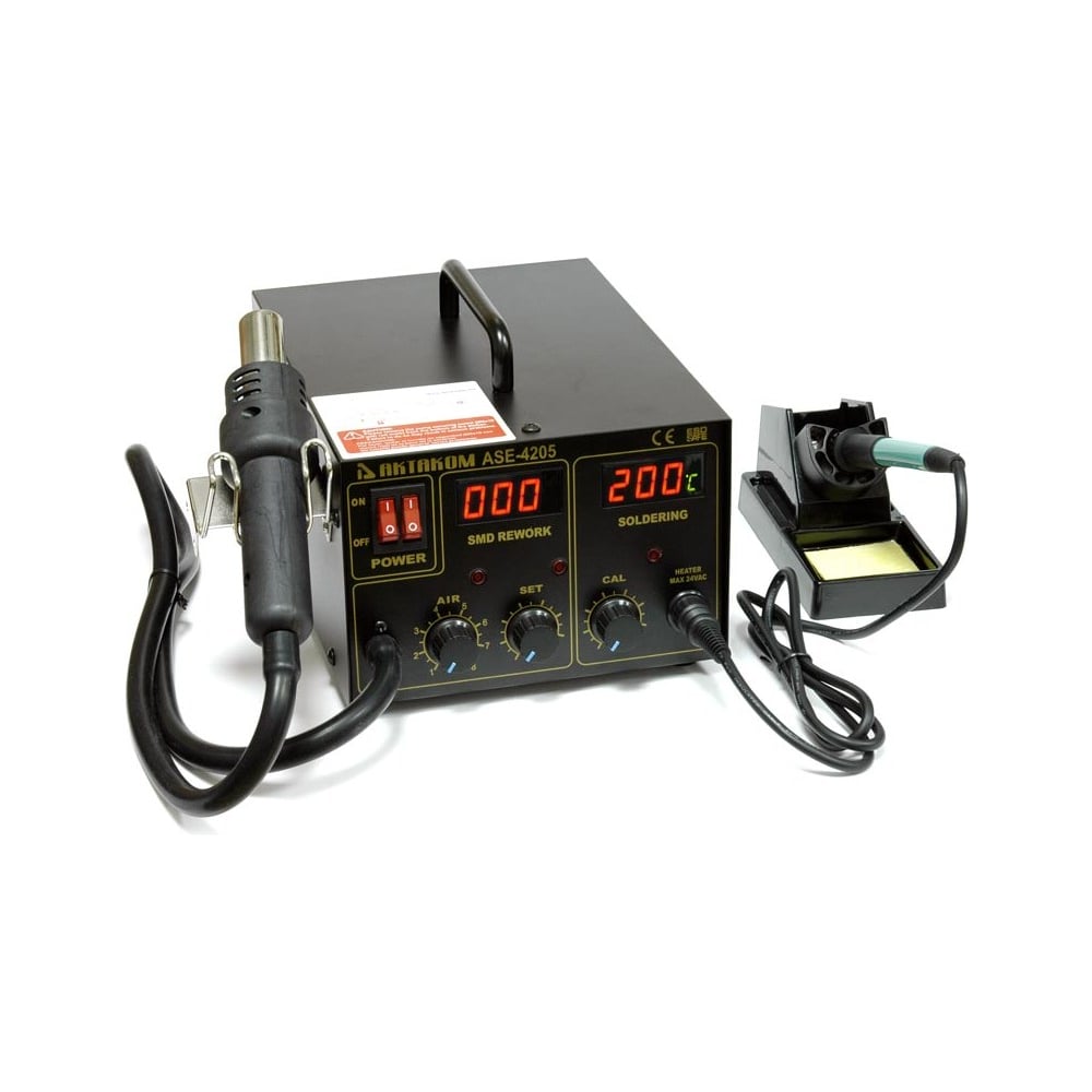 Изображение товара Ремонтная паяльная станция ASE-4205 с цифровым управлением и термовоздушным нагревом