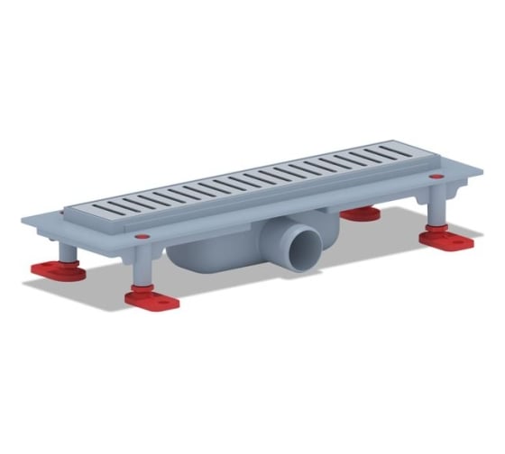 Изображение товара Трап АНИ Пласт пластиковый, линейный, выпуск 40, решетка нержавеющая сталь, глянец, Бимс 350 TL1435M