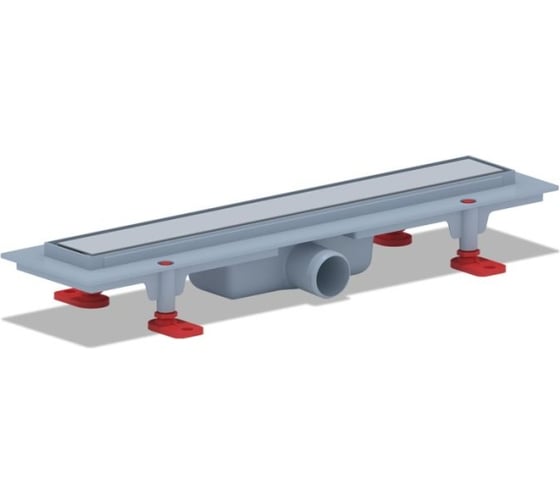 Изображение товара Трап АНИ Пласт пластиковый, линейный, вып 40, решетка нержавеющая сталь, глянец, Штиль 450 TL1145M