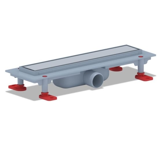 Изображение товара Трап АНИ Пласт пластиковый, линейный, вып 40, решетка нержавеющая сталь, глянец, Штиль 350 TL1135M