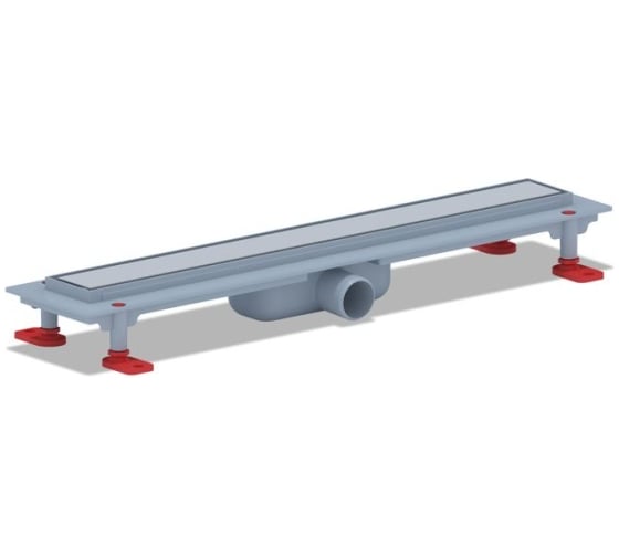 Изображение товара Трап АНИ Пласт пластиковый, линейный, вып 40, решетка нержавеющая сталь, глянец, Штиль 550 TL1155M