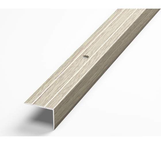 Изображение товара Порог угловой алюминиевый декоративный (24х18 мм, 1,8 м, Дуб беленый) ЛУКА УТ000000599