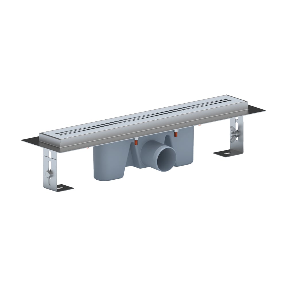 Изображение товара Трап АНИ Пласт Риф из нержавеющей стали 450мм монтаж в пол глянец TL2245M