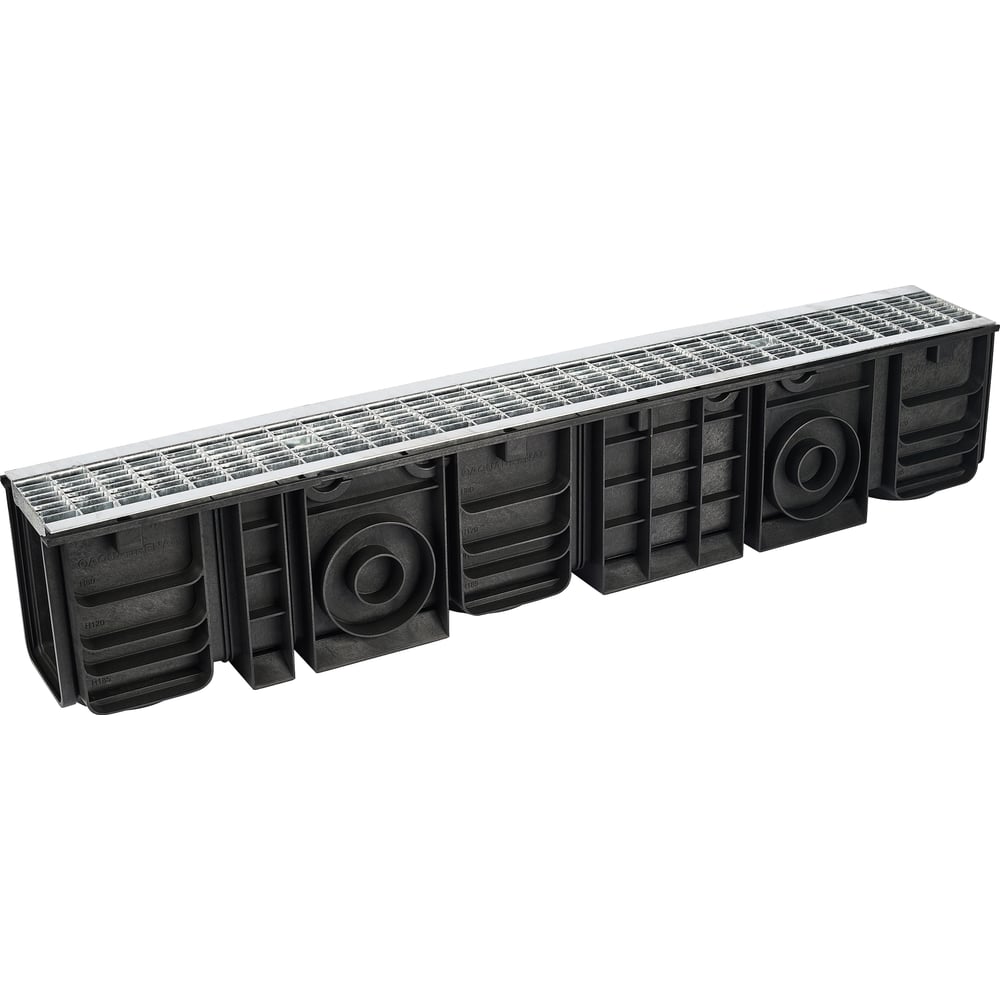 Изображение товара Лоток водоотводный AQUADRENAG Classic DN100 H185 с решеткой стальной