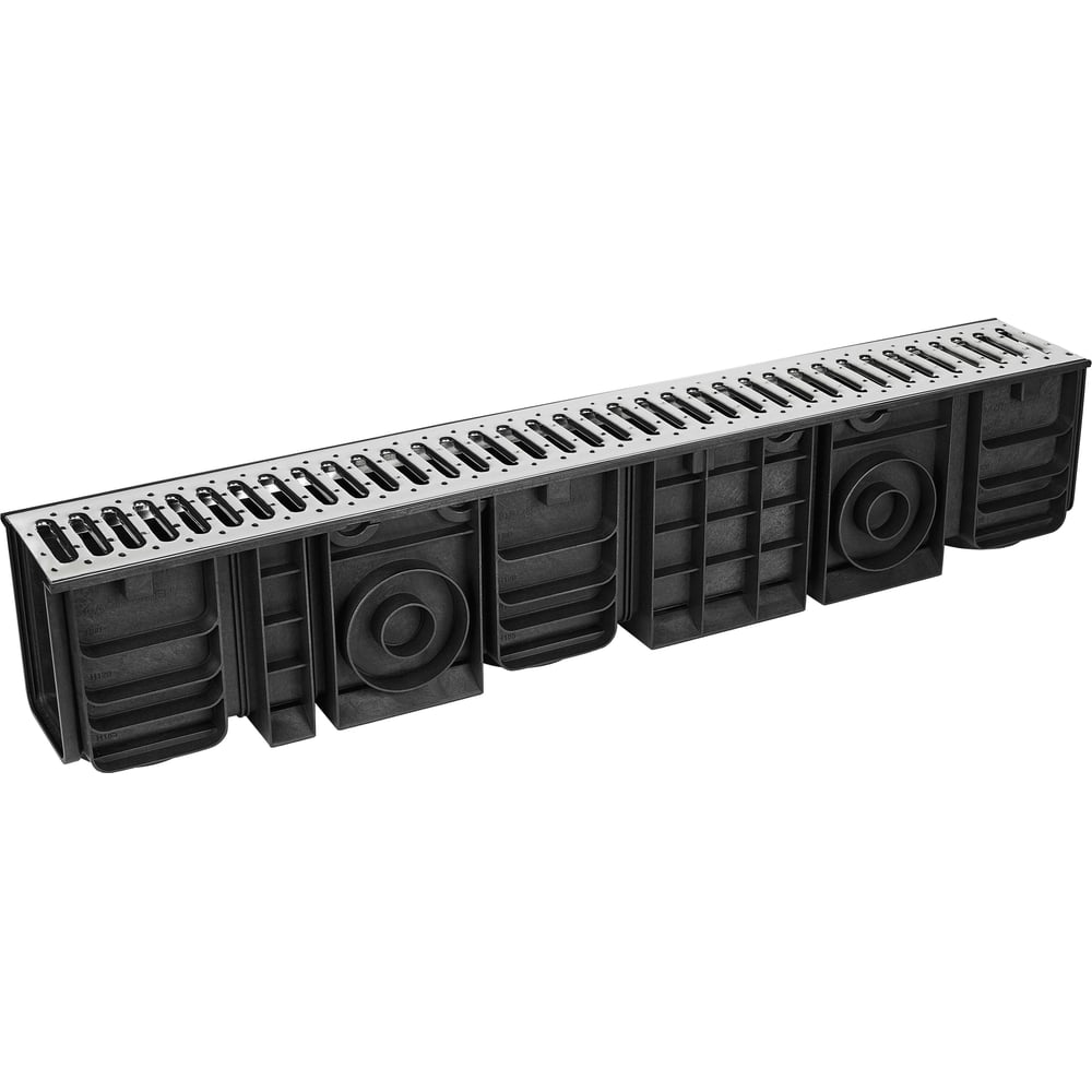 Изображение товара Водоотводный пластиковый лоток AQUADRENAG ЛВП Classic AQD DN100 H185 с решеткой N