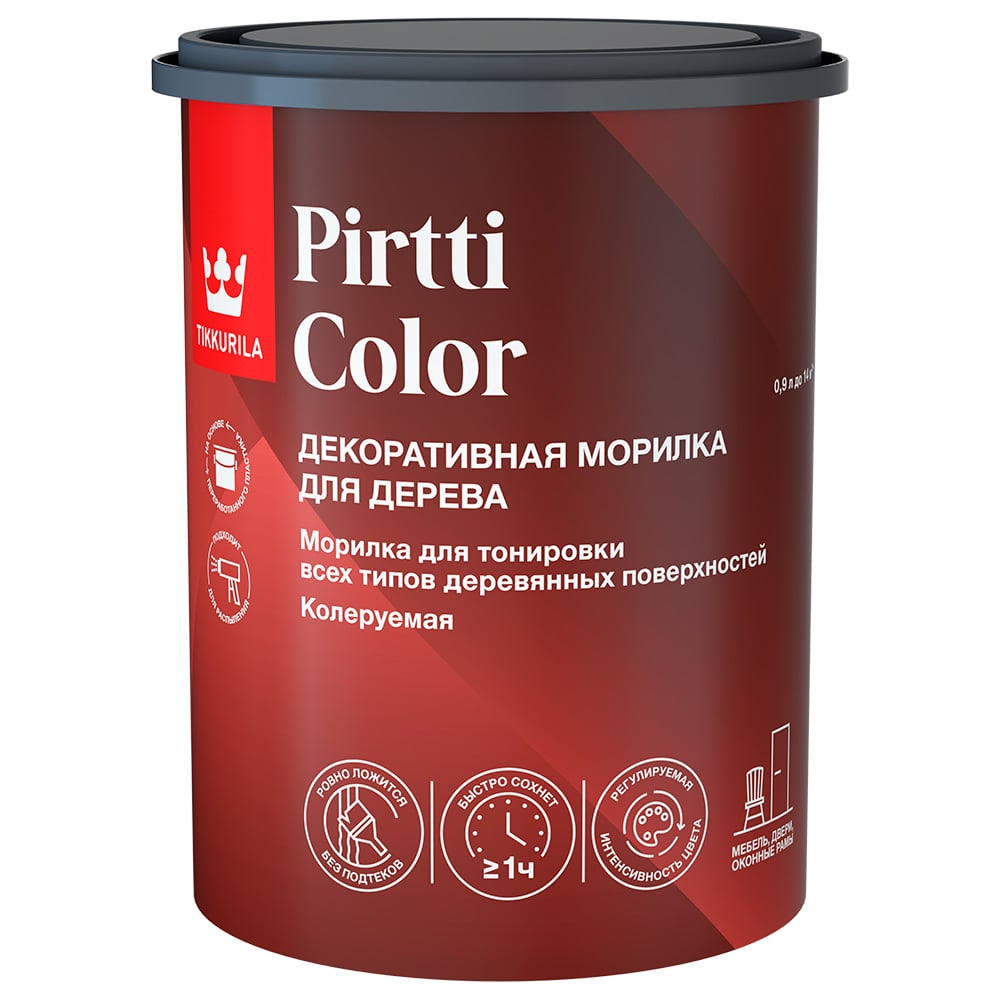 Изображение товара Морилка Tikkurila PIRTTI COLOR EP 0,9 л для внутренних работ