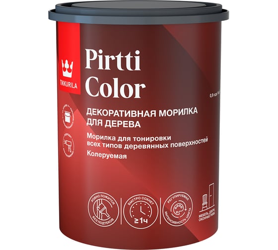 Изображение товара Морилка Tikkurila PIRTTI COLOR EP 0,9 л 700014239
