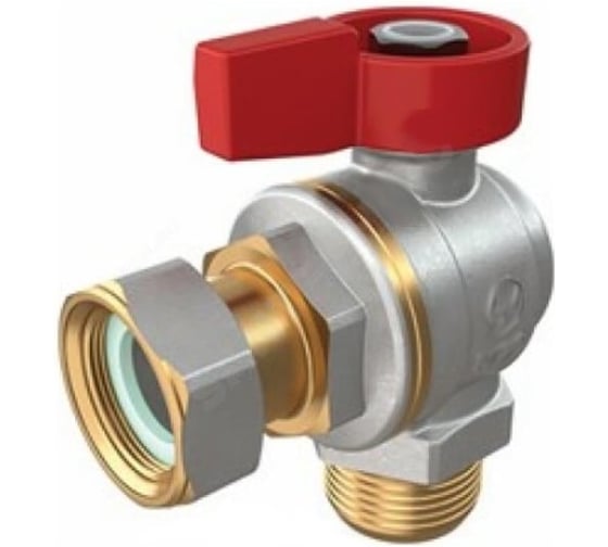 Изображение товара Кран шаровой угловой полнопроходной для котлов и счетчиков Giacomini GIA, 1/2F x 1/2, ручка-флажок, R780PX013