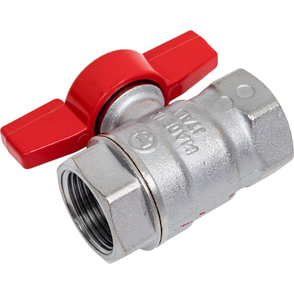 Изображение товара Кран шаровой GIA Giacomini 3/4" полнопроходной латунь ручка-бабочка красный