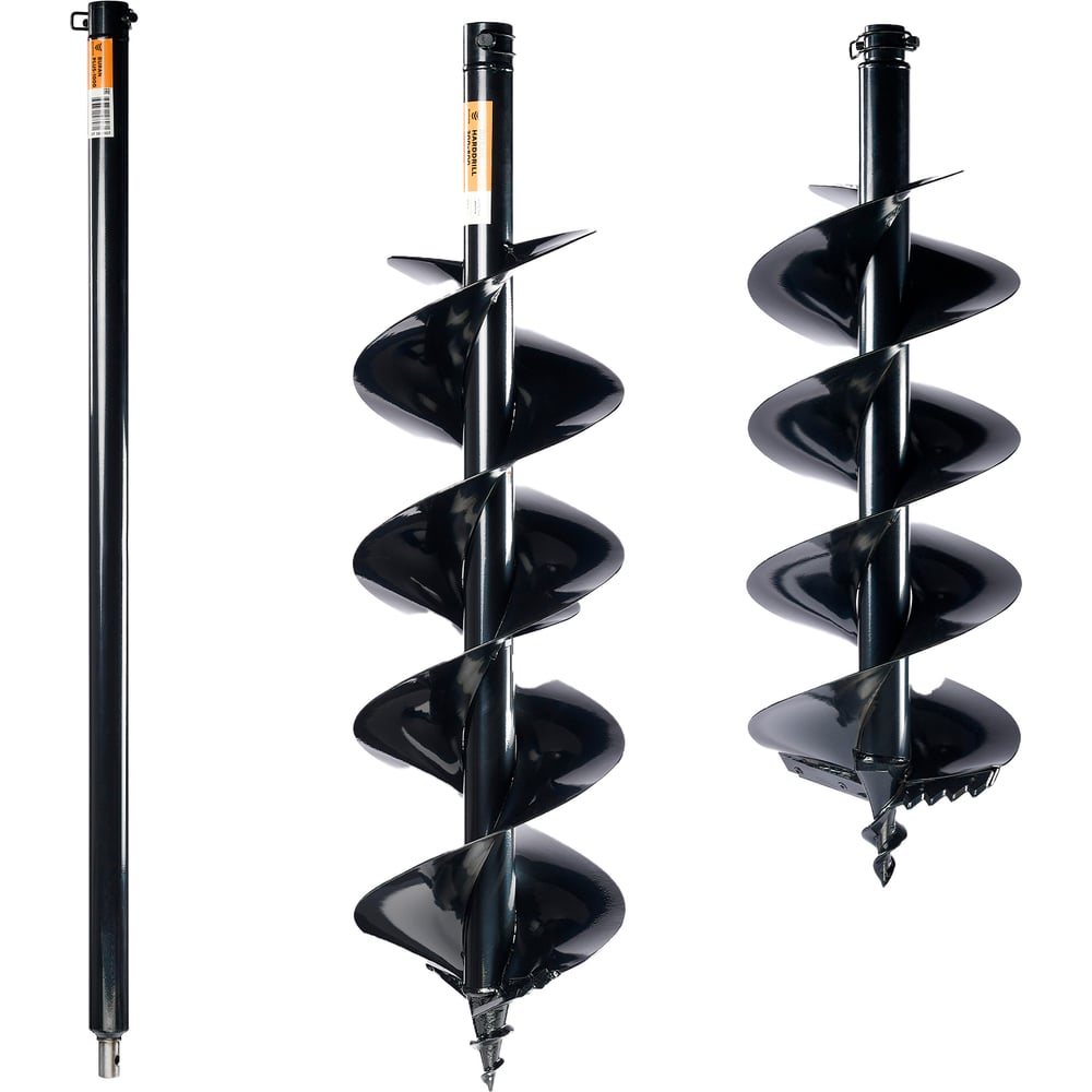 Изображение товара Комплект профессиональных шнеков для каменистого грунта BURAN 250x800 и удлинитель 200x800