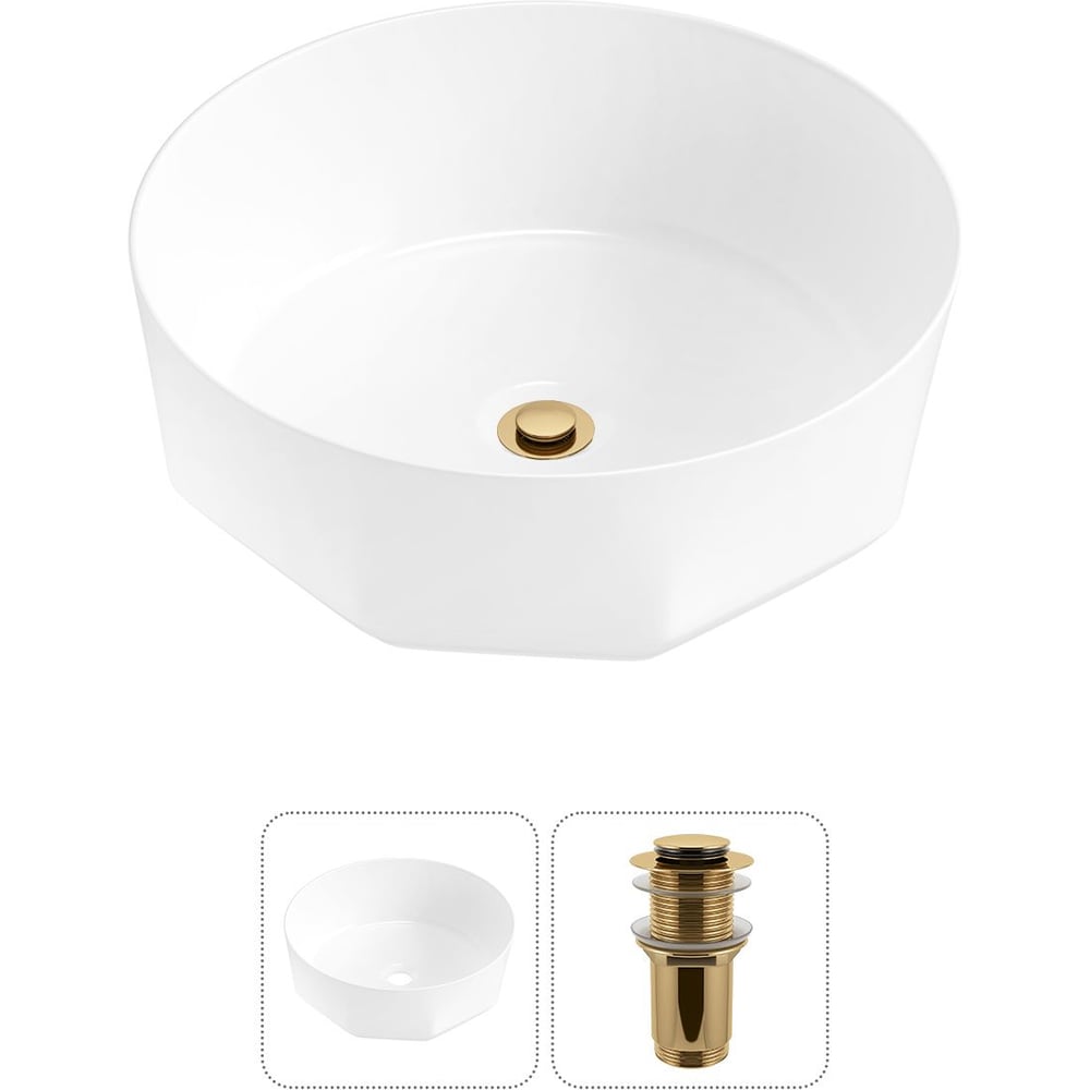 Изображение товара Комплект Wellsee 2 в 1 Lavinia Boho раковина 42x42 см