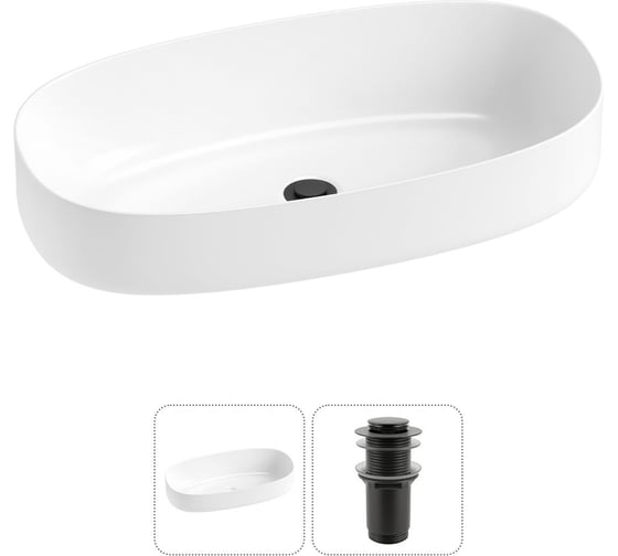 Изображение товара Комплект Wellsee 2 в 1 Lavinia Boho Bathroom Sink накладная раковина 68x36 см 20215838R