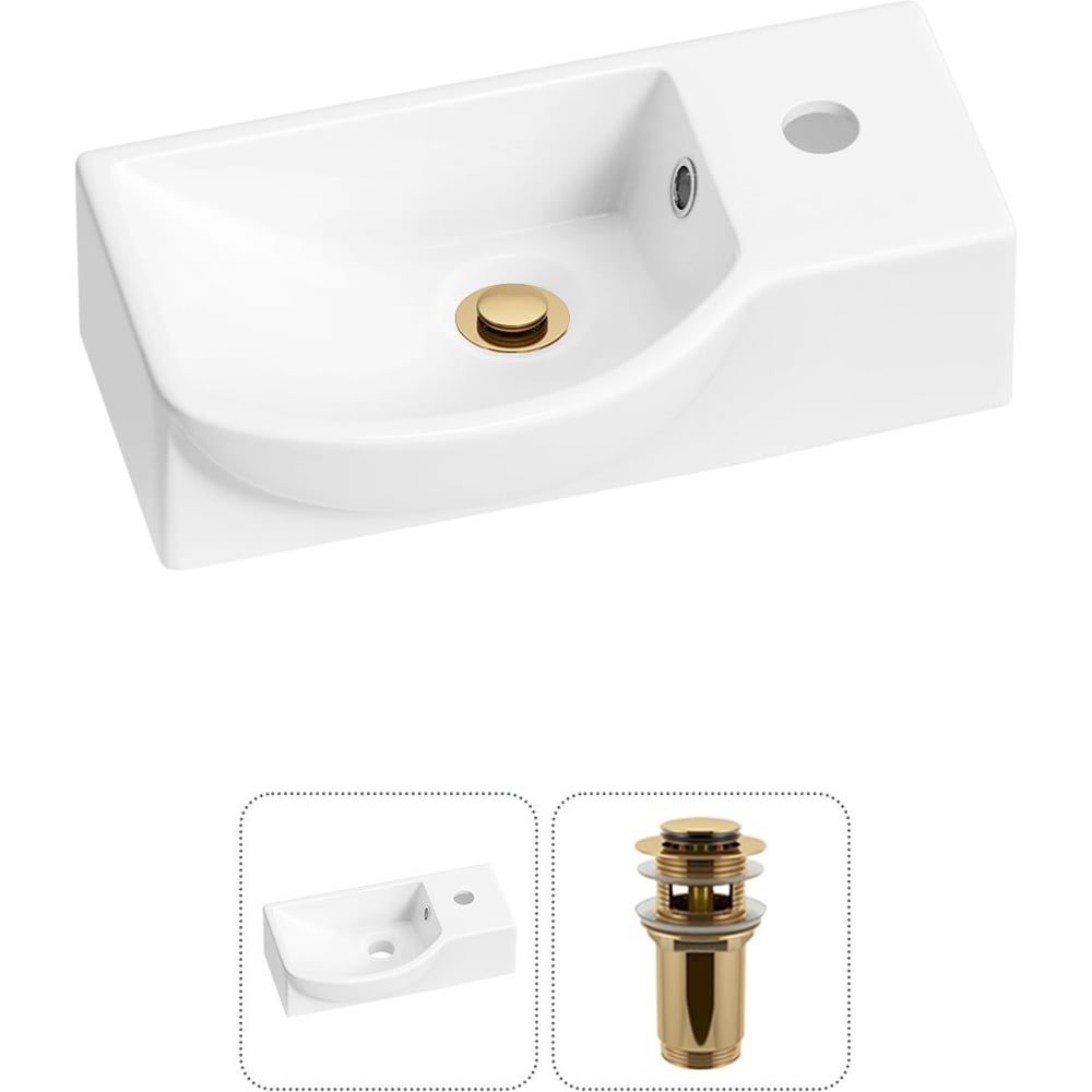 Изображение товара Раковина Wellsee 2 в 1 Lavinia Boho Bathroom Sink 40x23 см