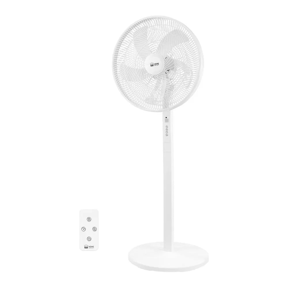 Изображение товара Напольный вентилятор HOME ELEMENT HE-FN1207A белый с таймером и регулировкой высоты