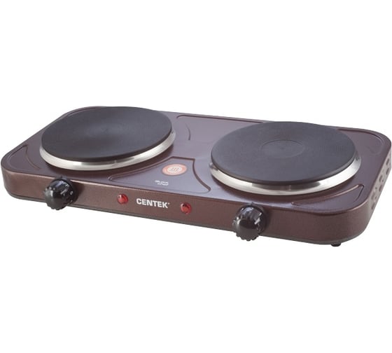 Изображение товара Электрическая плитка Centek CT-1507 Siberia 2 конфорки, чугун, 155 мм, 2000 Вт, индикатор работы
