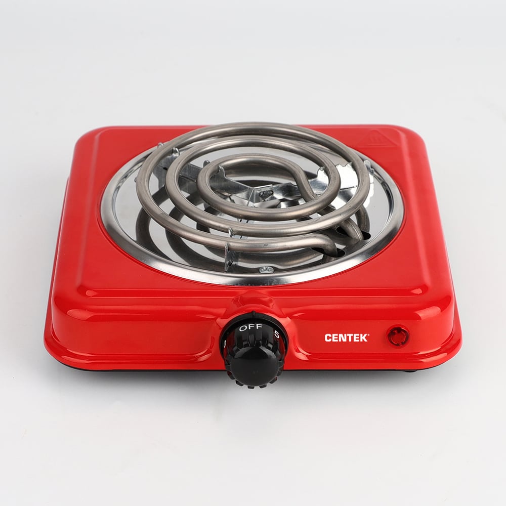 Изображение товара Электрическая плитка Centek CT-1508 Red 1 конфорка, ТЭН, 140 мм, 1000 Вт, индикатор работы Изображение товара Электрическая плитка Centek CT-1508 Red 1 конфорка, ТЭН, 140 мм, 1000 Вт, индикатор работы