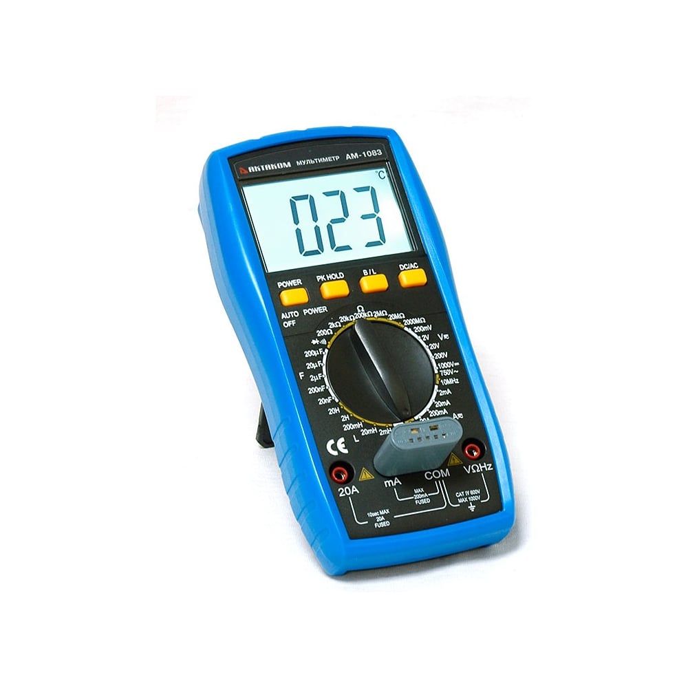 Изображение товара Цифровой мультиметр Актаком АМ-1083 полупрофессиональный с функциями измерения токов напряжения соп