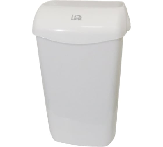 Изображение товара Корзина для мусора LIME 23 л, подвесная, с держателем мешка, белая 974230