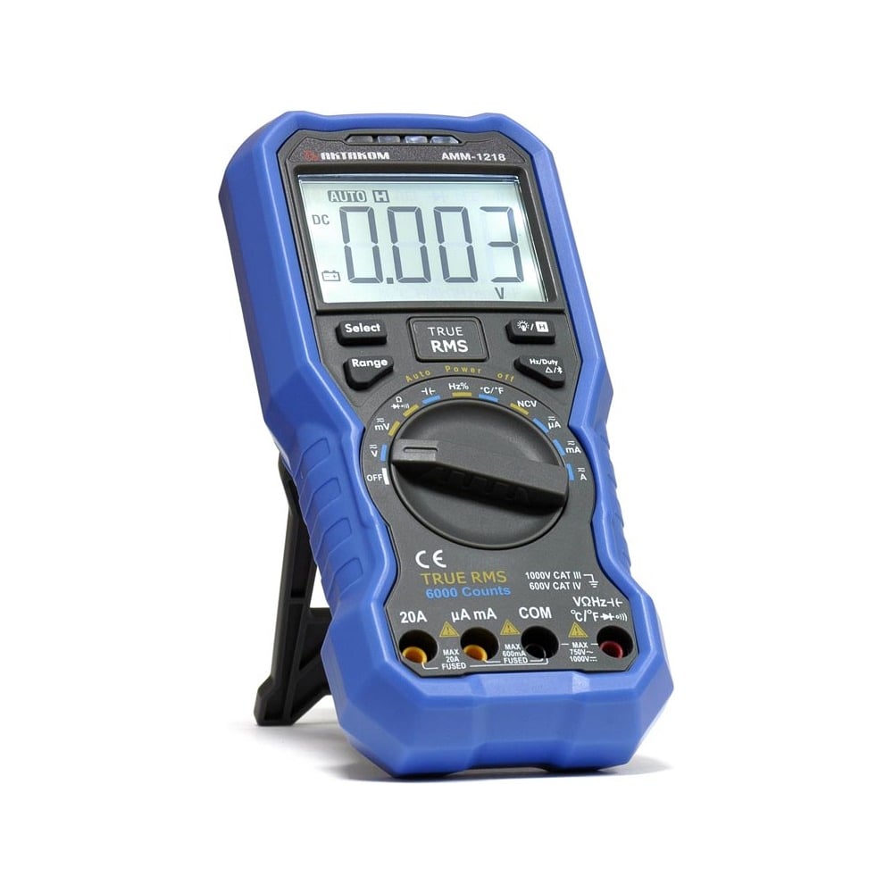 Изображение товара Цифровой мультиметр Актаком АММ-1218 профессиональный для измерений в электронике