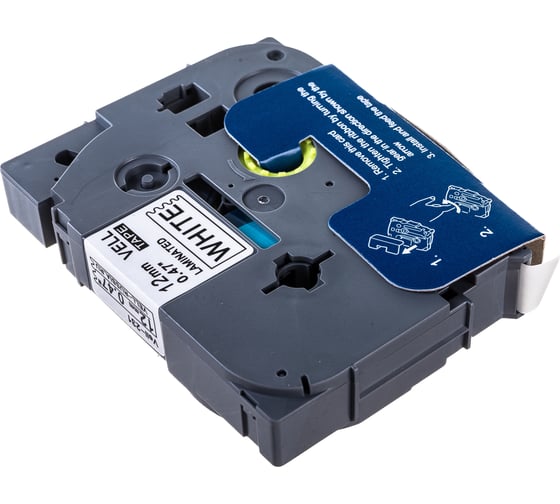 Изображение товара Лента Vell VL-231 (TZe-231 Brother, 12 мм, черный на белом) для PT 1010/1280/D200/H105/E100/ D600/E300/2700/ P700/E550/9700 320128