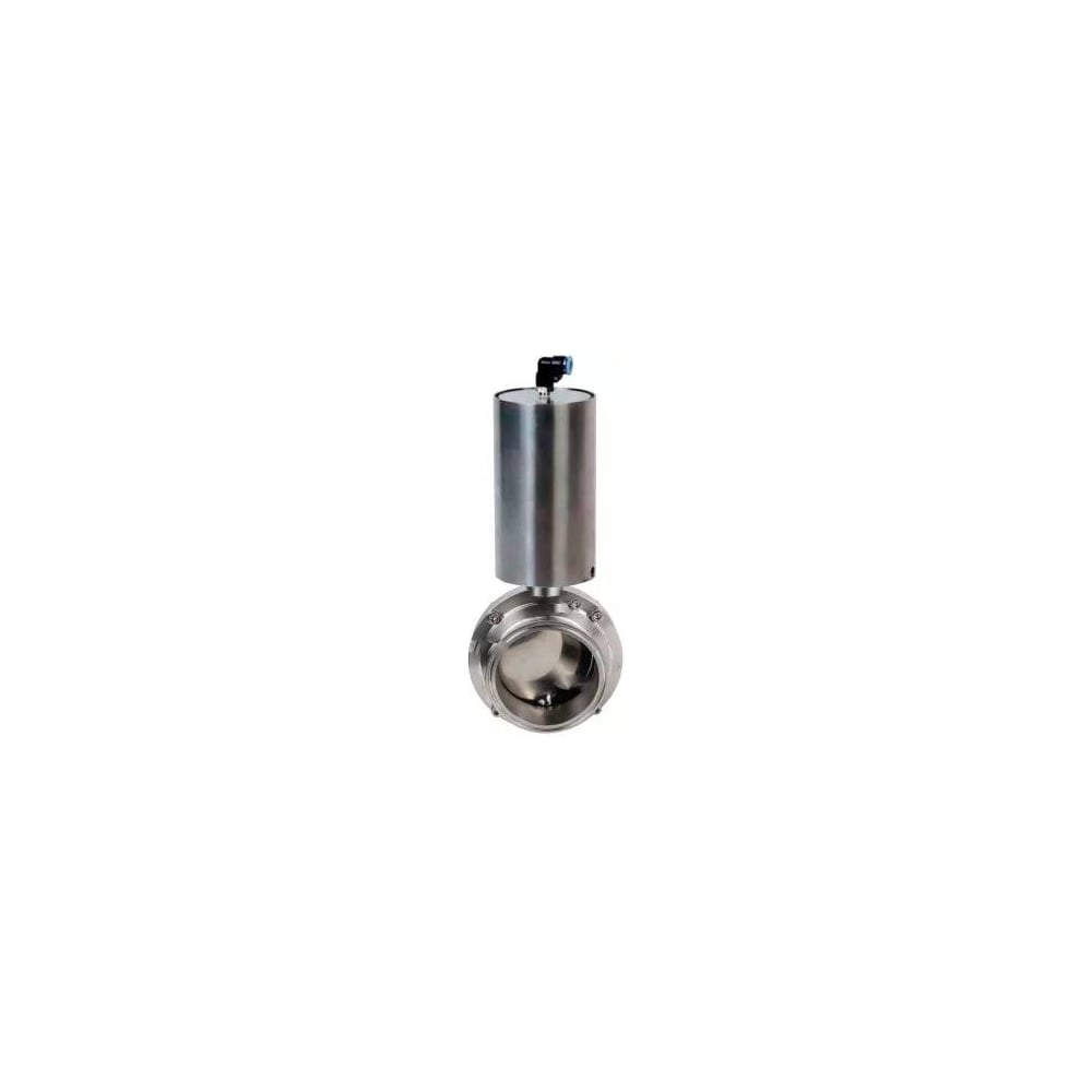 Изображение товара Затвор clamp DN.ru 304-304-Sil-2W-C-H Ду65 Ру10, пищевая нерж.сталь, пневмопривод D050-77832