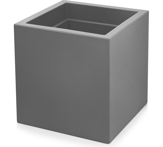 Изображение товара Кашпо GREEN LAND CUBO 25x25х25 см, серое 10CB_25-25-25_CG