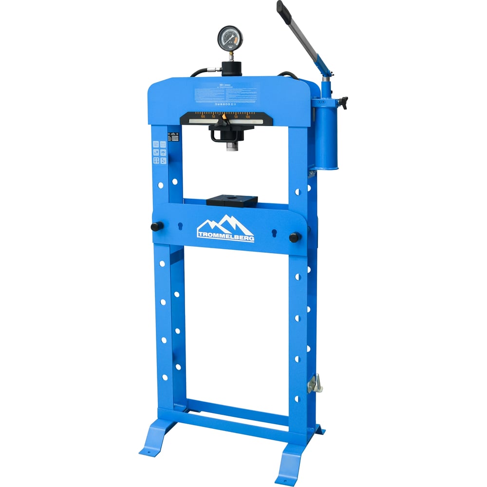 Изображение товара Напольный пресс Trommelberg 20т с манометром SD20020EM для профессиональных задач