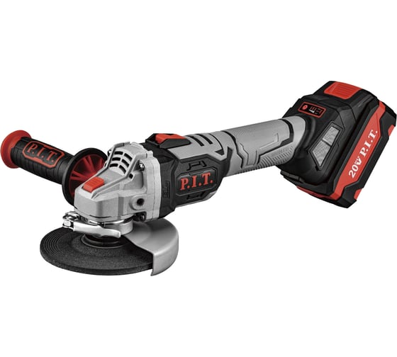 Изображение товара Шлифмашина угловая аккум. бесщёточная P.I.T. (20В, 125мм, 3 скорости, 2 акб, ЗУ, кейс) PWS20H-125B/2