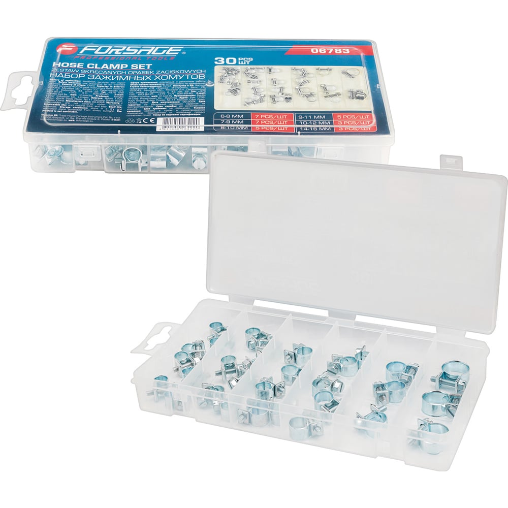 Изображение товара Набор зажимных хомутов Forsage 30 шт F-06783