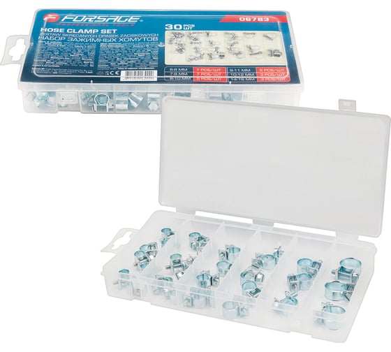 Изображение товара Набор зажимных хомутов Forsage 30 шт F-06783(65433)