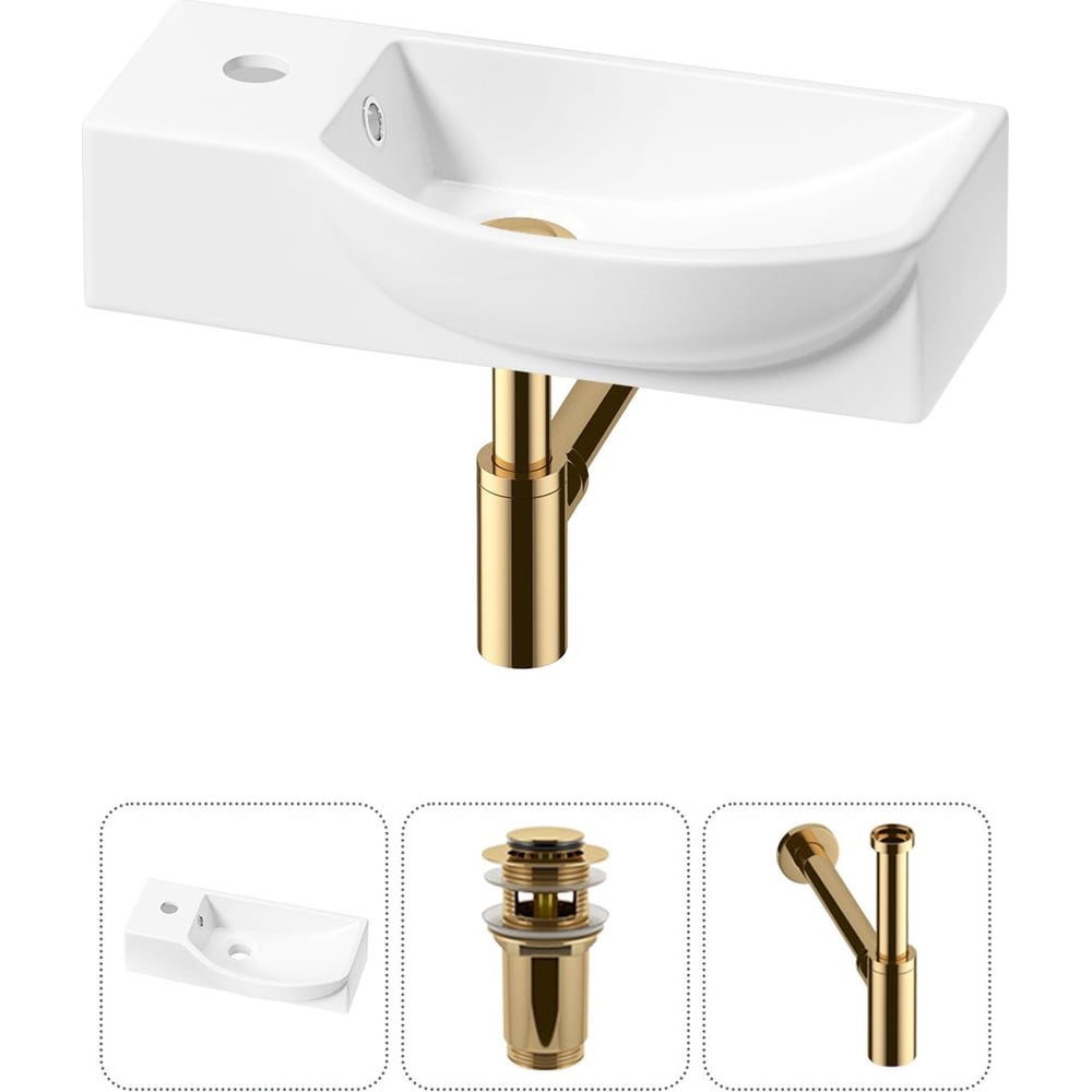 Изображение товара Комплект Wellsee Lavinia Boho Bathroom Sink 45x24 см