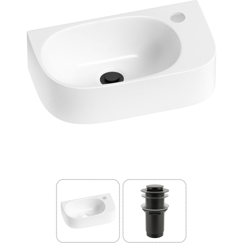 Изображение товара Комплект раковина Wellsee Lavinia Boho 40x22 см для ванной комнаты